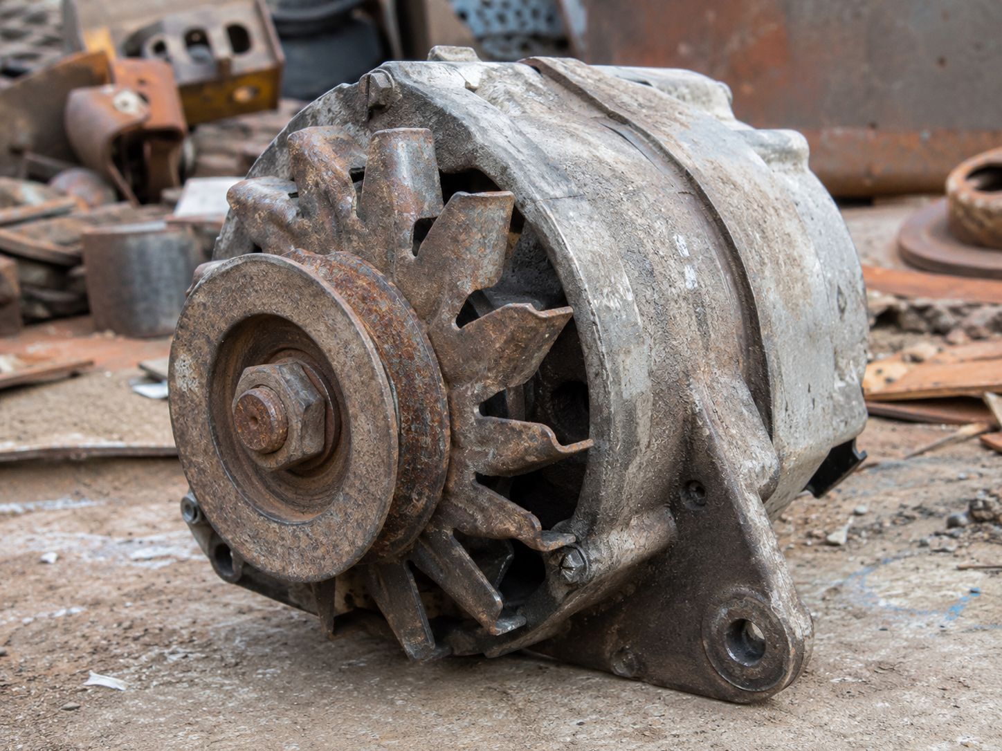 Hurda motor ve makine parcalari